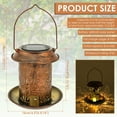 thumbnail image 2 of Solar Lantern Bird Feeder for Outside Hummingbird Metal Wild Bird Feeder Garden Ornament Outdoor Waterproof Garden Light Solar Powered for Yard Patio Lawn Pathway, 2 of 10