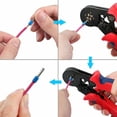 thumbnail image 5 of Hsc8 6-4a Awg23-10 Wire Stripper Self Adjusting Crimping Plier Ratcheting Ferrule Crimper Tool, 5 of 9