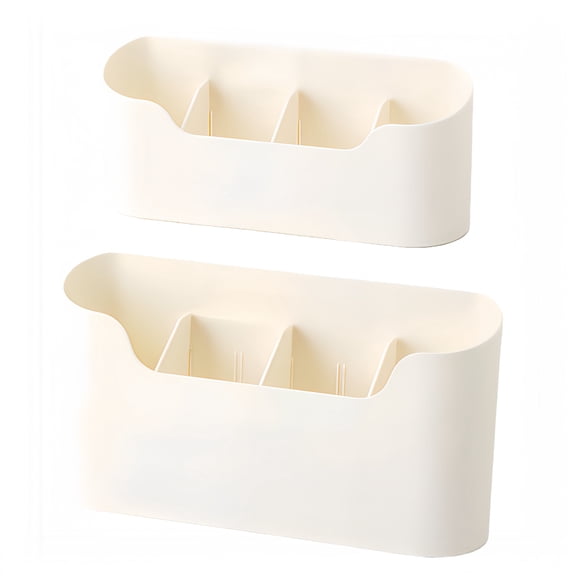 Two-Size Pack Wall-Mounted Organizer in Practical Colour for Clutter-Free Living