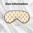 thumbnail image 5 of PAYOHTO Mexican Ethnic Kasuri Pattern Soft Sleep Mask Comfort Pure Silk Eye Cover for Travel Office Camping, 5 of 7