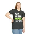 thumbnail image 4 of Harmony in Style: 'Eat. Sleep. Music. Repeat.' T-Shirt, 4 of 4
