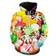 thumbnail image 3 of Sudadera con capucha con estampado 3D de frutas y dulces para hombre, sudaderas casuales divertidas de talla grande para mujer, ropa de calle para hombre, sudadera con capucha para hombre, 3 of 5
