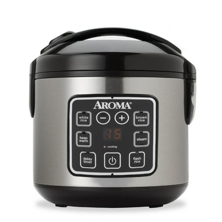 Aroma 8 Cup Programmable Rice Cooker & Steamer, 3 Piece (Best Rice Cooker Brand)