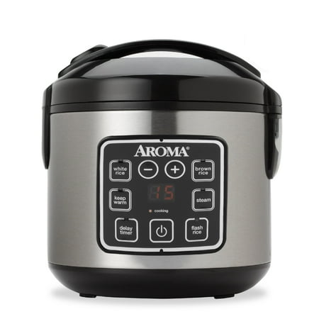 Aroma 8 Cup Programmable Rice Cooker & Steamer, 3 Piece (Best Rice Cooker Steamer)