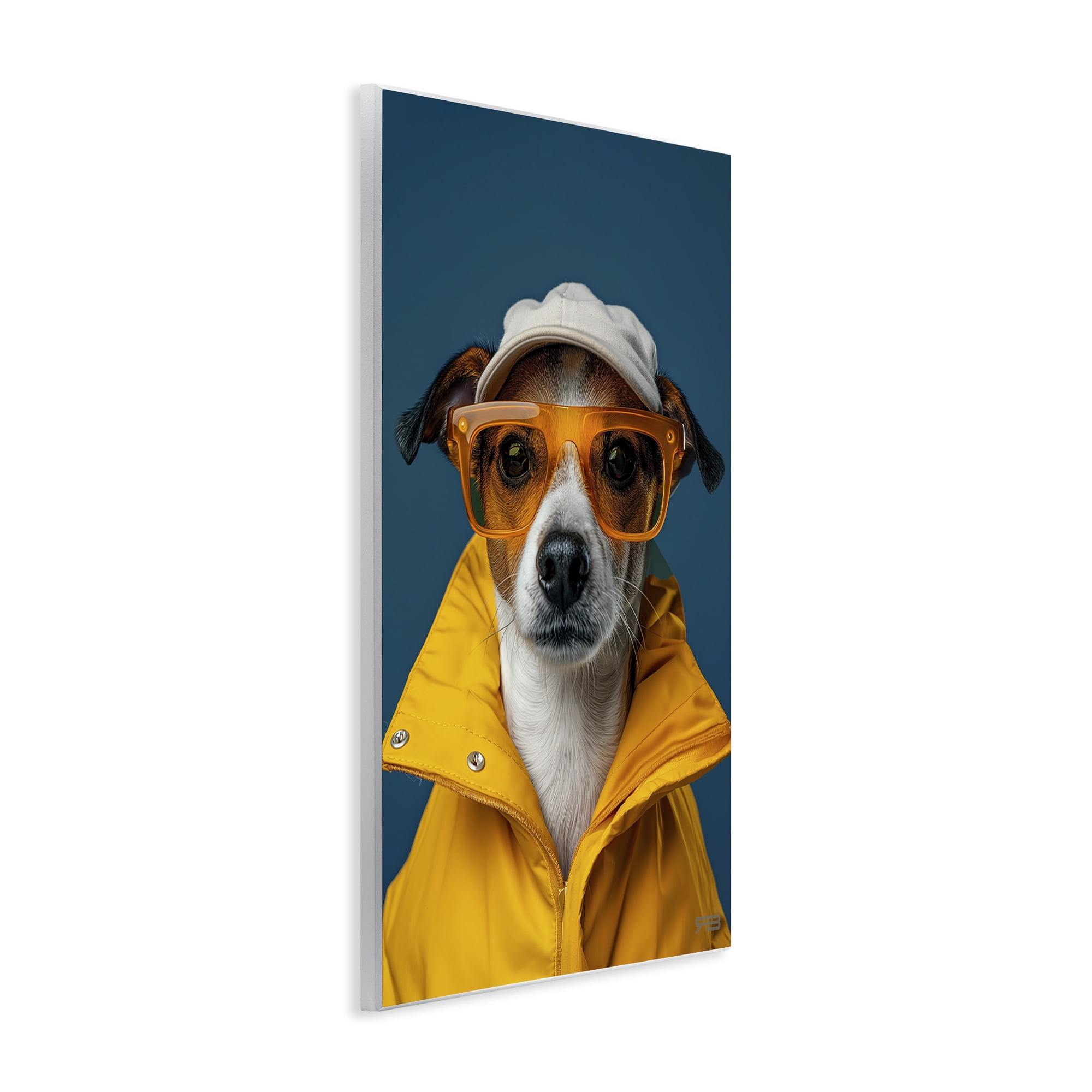 Stupell Industries Trendy Dog Friend Animals & Insects Painting Unframed Art Print Wall Art, 13 x 19