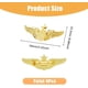 thumbnail image 2 of 4 Pins de Alas de Aleación Dorada, Insignia de Piloto de 2.32'', Pins de Solapa para Disfraz, Broche, Pins de Alas de la Fuerza Aérea, Pin de Alas de Aviador Metálico para Gorra, Camisa, Uni, 2 of 6