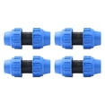 thumbnail image 1 of 4pcs PE pipe quick-connect fittings straight joint water pipe joint, 1 of 12