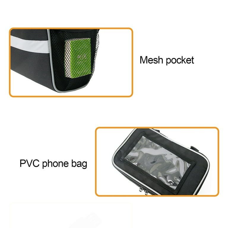 Cycling Phone Holder Handlebar Bag Bike Head Tube Handlebar Cell Mobile  Phone Bag Case Holder ZX