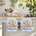 thumbnail image 4 of Easter Kitchen Towels Set of 4, Watercolor Gnomes Eggs Daisy Flower Light Purple Plaid Absorbent Dish Towels for Kitchen, Microfiber Hand Towel, Quick Drying Tea Towel for Cleaning Dishcloths, 4 of 7