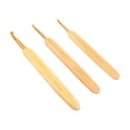 thumbnail image 3 of 8pcs/Set Bamboo Handle Crochet Hook Metal Head Sweaters Crochet Needle 2.5mm-6mm Size, 3 of 9