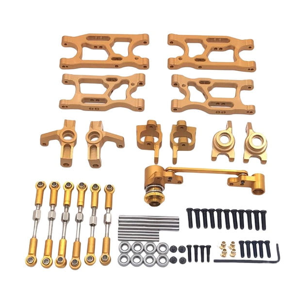 Kit completo de actualización RC 1/12 1/14 para Wltoys 144010 144001 144002 124017 RC Car Oro