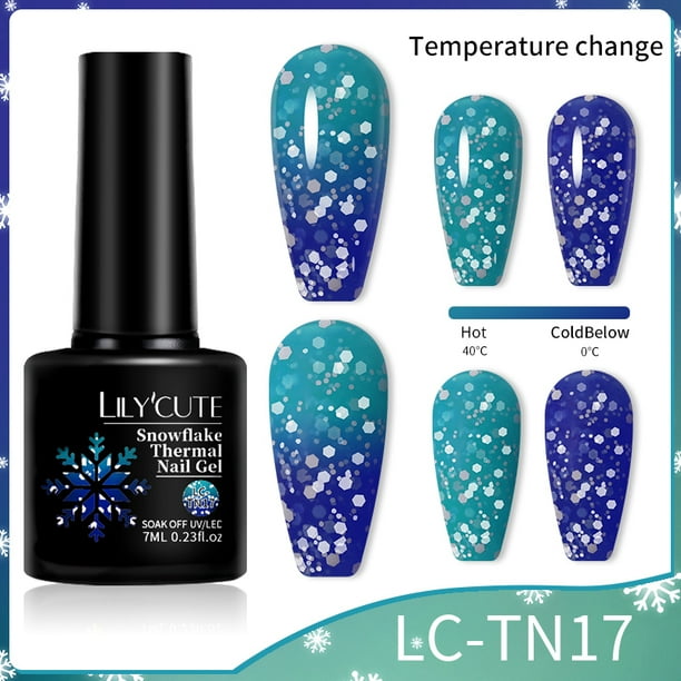 LILYCUTE Esmalte De Uñas De Gel Marrón Color Café Serie Semi Permanente UV Chocolate Otoño Invierno 7ml