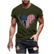 thumbnail image 2 of Tops para hombre, blusas y camisas de manga corta con cuello redondo para hombre, jersey informal de moda con estampado de cuello redondo para hombre, pantalones cortos deportivos para fitness, blusa, 2 of 5