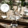 thumbnail image 3 of 2x Mushroom Shaped Glass Vase Lovely Transparent Hydroponics Plant Vase Crafts Decor for Home Office Living Room - Flat Mouth, 3 of 7