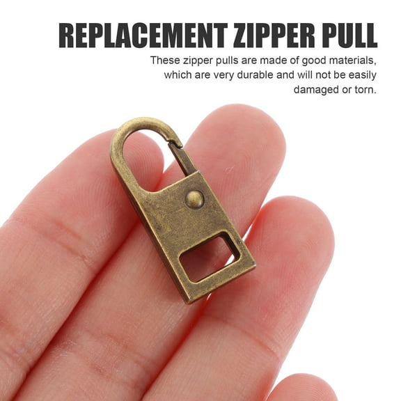 WHAMVOX 8 Pcs Zipper Tab Pull Replacement Parts Sewing Lostlike Child