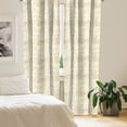 thumbnail image 2 of Ambesonne Contemporary Curtains, Abstract Exotic, Pair of 28"x84", Yellow and White, 2 of 5