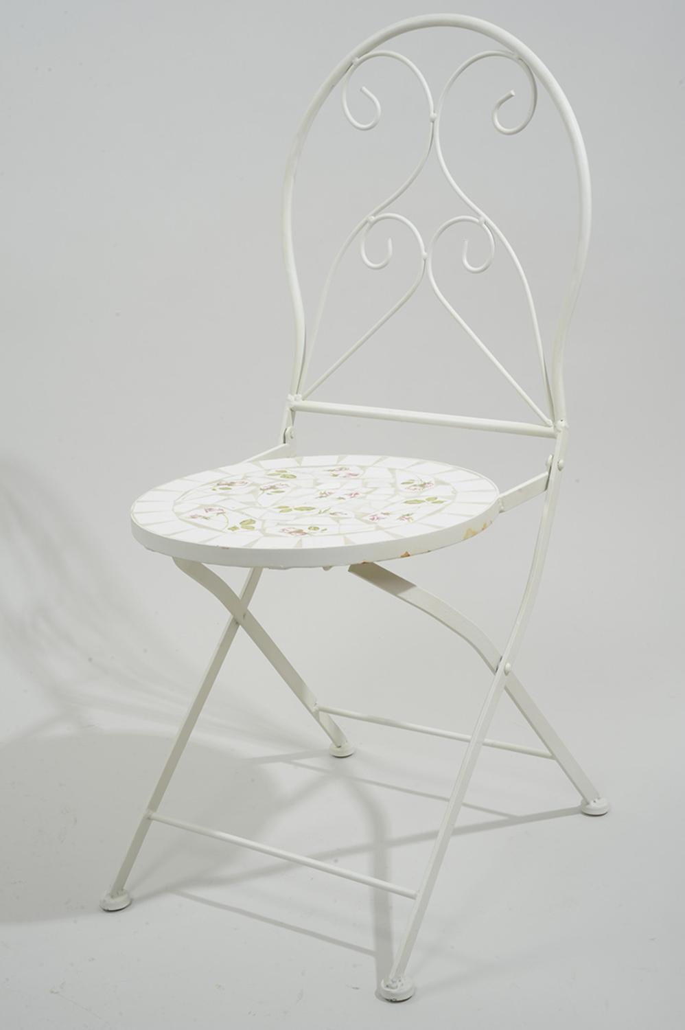 floral folding chair
