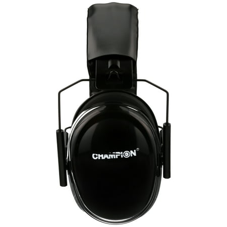 Champion Black Passive Ear Muffs Carded Pack