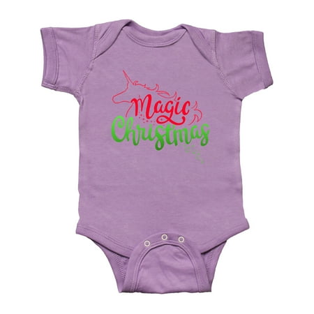 

Inktastic Unicorn Magic Christmas Gift Baby Boy or Baby Girl Bodysuit