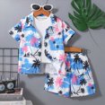 thumbnail image 2 of Toddler Baby Boy Clothes Summer Outfits Dinosaur All Over Print T-Shirt & Denim Shorts 2Pcs Kid Clothing Set 6 Years, 2 of 6