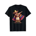 thumbnail image 1 of Summer Funny Dabbing Mexican Poncho Sombrero Cinco de Mayo Girl T-Shirt S-XXXXXL 100% Cotton Crew Neck For Men&Women, 1 of 7