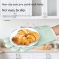 thumbnail image 2 of Guantes anti escaldaduras de silicona para horno microondas, guantes aislantes térmicos especiales para horno de cocción, guantes gruesos de alta temperatura para cocina y hogar, 2 of 5