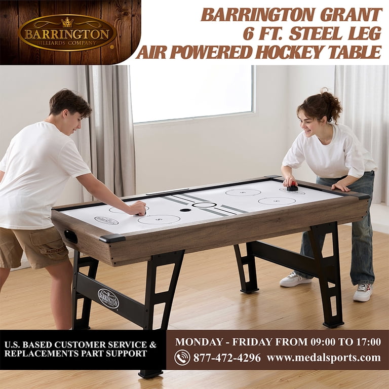 Barrington Billiards 6 ft Air Hockey Table with Pusher and Puck