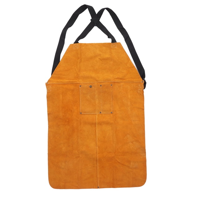Delantal de soldadura Correa ajustable de cuero Anti salpicaduras Retardante de llama para trabajo de corte