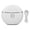 White, variant on Rupoun Electric Scraping Massager Constant Temperature Brighten Lift Skin Micro Current Gua Sha Massager Pink Facial Beauty Device 6.30 inches / 16 cm[cite: 1]