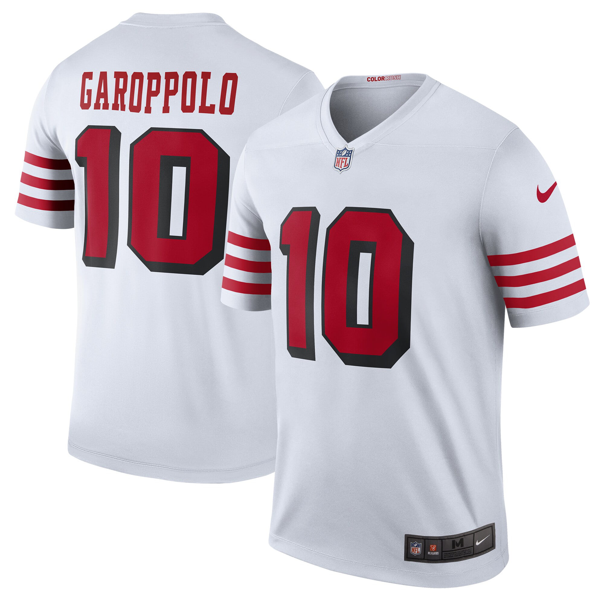 Jimmy Garoppolo San Francisco 49ers Nike Color Rush Legend Player Jersey - White - Walmart.com ...