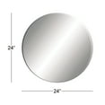 thumbnail image 3 of DecMode 24" x 24" Black Simplistic Wall Mirror with Thin Minimalistic Frame, 3 of 11