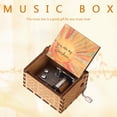 thumbnail image 4 of Boîte à Musique Rétro en Bois Sculpté à Manivelle Tu Es Mon Rayon de Soleil Boîte à Musique (A), 4 of 9