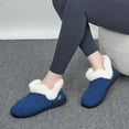 thumbnail image 6 of Ecetana Womens Slippers Faux Fur Warm House Shoes Fuzzy Memory Foam Closed Back Slippers, 6 of 6