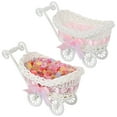 thumbnail image 4 of Raindrops  2 Pcs Baby Shower Favors Basket Decor Simulated Rattan Cart Adult, 4 of 8