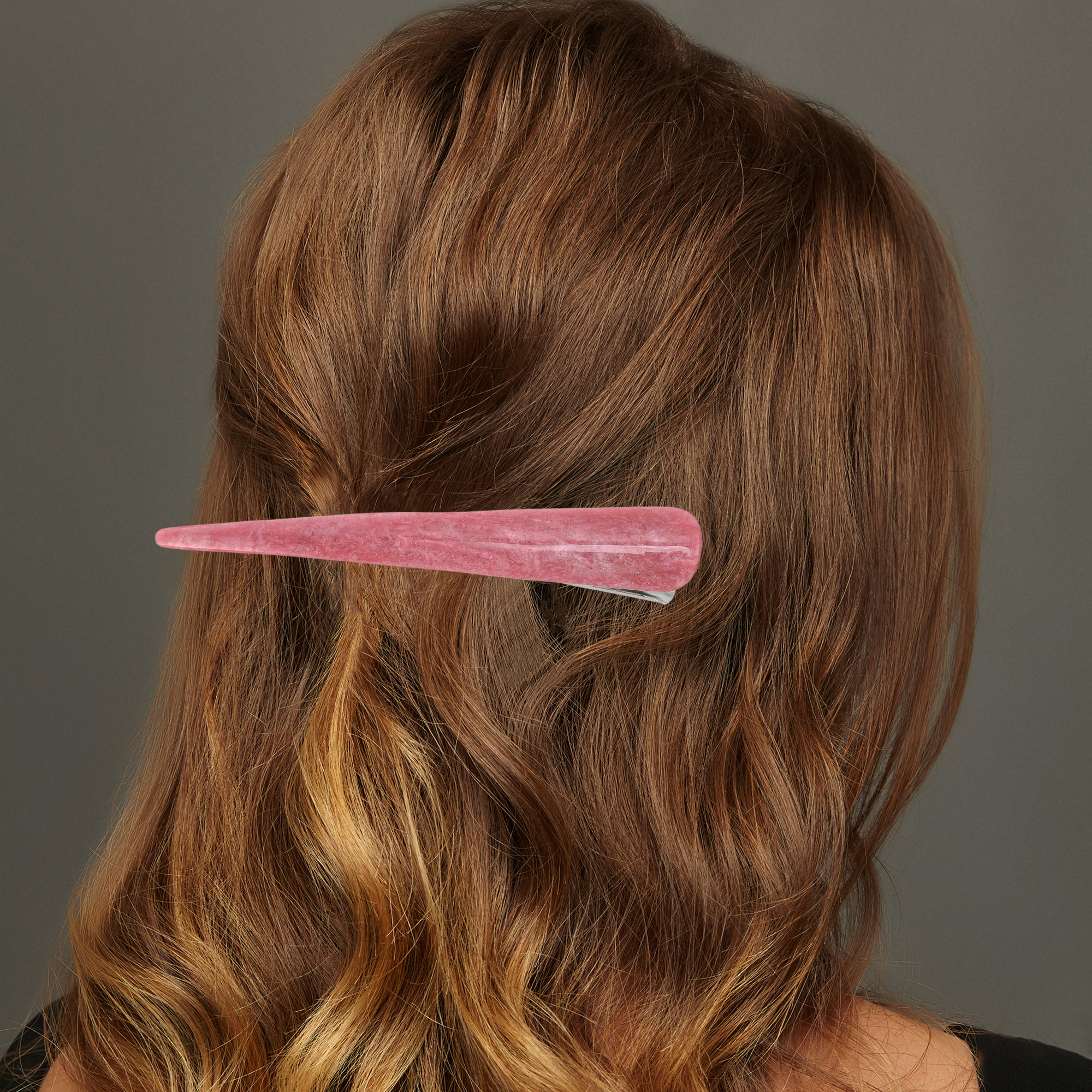 Unique Bargains Stylish Hairdos Everyday Use Fashion Acetic Acid Hair Clip Red