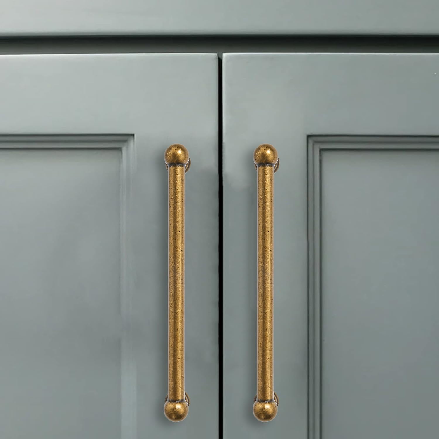 1 Pack Appliance Pull 18 Inch Solid Kitchen Cabinet Handles Antique Brass Cabinet Pulls Vintage Drawer Pulls Cabinet Hardware Kitchen Handles for Cabinets Cupboard Handles
