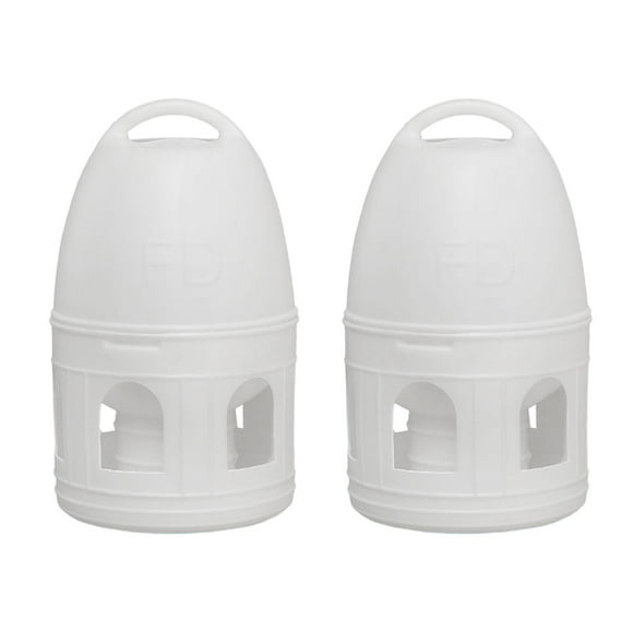 2 Bebederos De Agua Para Pájaros, Periquitos, Pollos, Palomas, Con Asa Colgante, Color Blanco Sunnimix bebedor de palomas