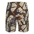thumbnail image 6 of Kll Vector Butterflies Men'S Casual Summer Beach Shorts Hawaiian Shorts With Pockets-Xx-Large, 6 of 9