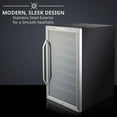 thumbnail image 6 of Ivation 4.5 Cu Ft Beverage Cooler Refrigerator with Lock, Silver, 6 of 9
