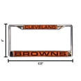 thumbnail image 6 of NFL Cleveland Browns Orange Laser Chrome Acrylic License Plate Frame QGC7077, 6 of 8