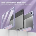 thumbnail image 3 of Fintie Hybrid Slim Case for Lenovo Tab M10 Plus (3rd Gen) 10.6" 2022, Shockproof Cover with Clear Transparent Back Shell for Lenovo Tab M10 Plus Gen 3 10.6" Tablet (Z-Lilac Marble), 3 of 9