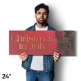 thumbnail image 4 of Christmas in July Vinyl Decal 24 Inch x 9 Inch Weatherproof Heavy-Duty Adhesive Backing | Seasonal Promotions, Festive Decor, Retail Sales | Made in USA, 4 of 6