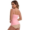 thumbnail image 2 of DARING DIVA Women's Padded Tank Top Round Neck Casual Camisole 3XL 1 Black 1 Apricot 1 Pink, 2 of 6