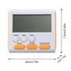 thumbnail image 3 of Temporizador de cocina digital con imán potente, gran pantalla LCD, reloj de 24 horas y alarma, cuenta atrás y cuenta adelante para niños y profesores, 3 of 8