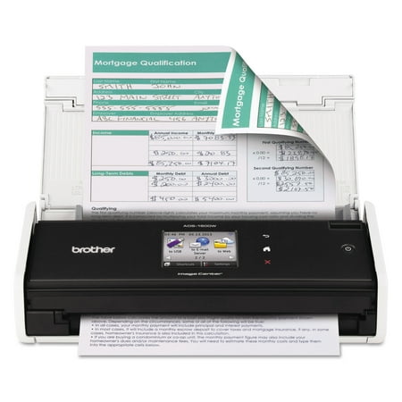 Brother ADS-1500W Compact Color Desktop Scanner with Duplex and Wireless