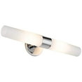 thumbnail image 2 of George Kovacs P5042-077, Saber Glass Wall Vanity Lighting, 2 Light, Chrome, 2 of 2
