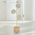 thumbnail image 2 of Sinkoo 6Pcs Metal Leaf Iron Ornament Creative Modern Desktop Decor, Ginkgo Olive leaf, for Living Room, Hotel, Office, Bedroom, Bookshelf, Unique Household Ironwork Craft (White), 2 of 7