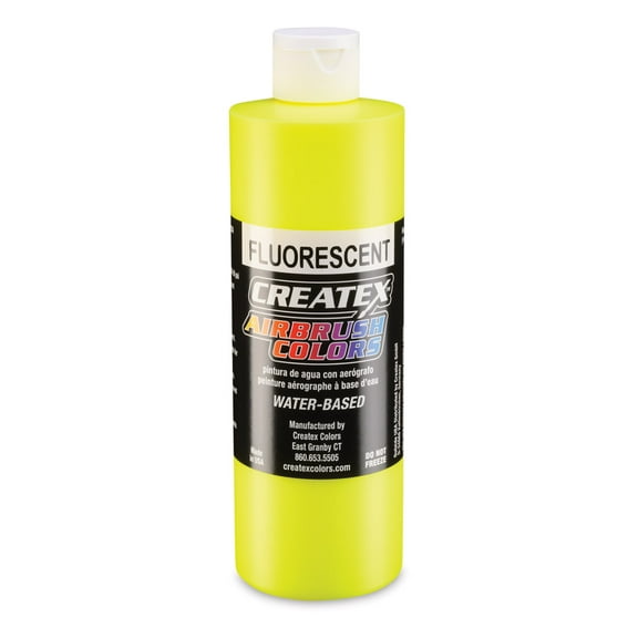 Createx Airbrush Color - 16 oz, Fluorescent Yellow
