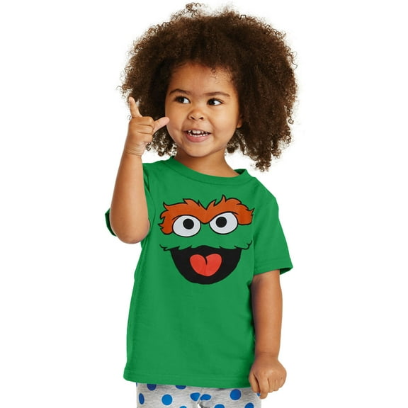 Sesame Street Oscar The Grouch Face Infant T-Shirt