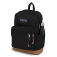 thumbnail image 3 of JanSport - Mochila adecuada para viajes, trabajo o portátil, con parte inferior de piel, color negro, 3 of 5